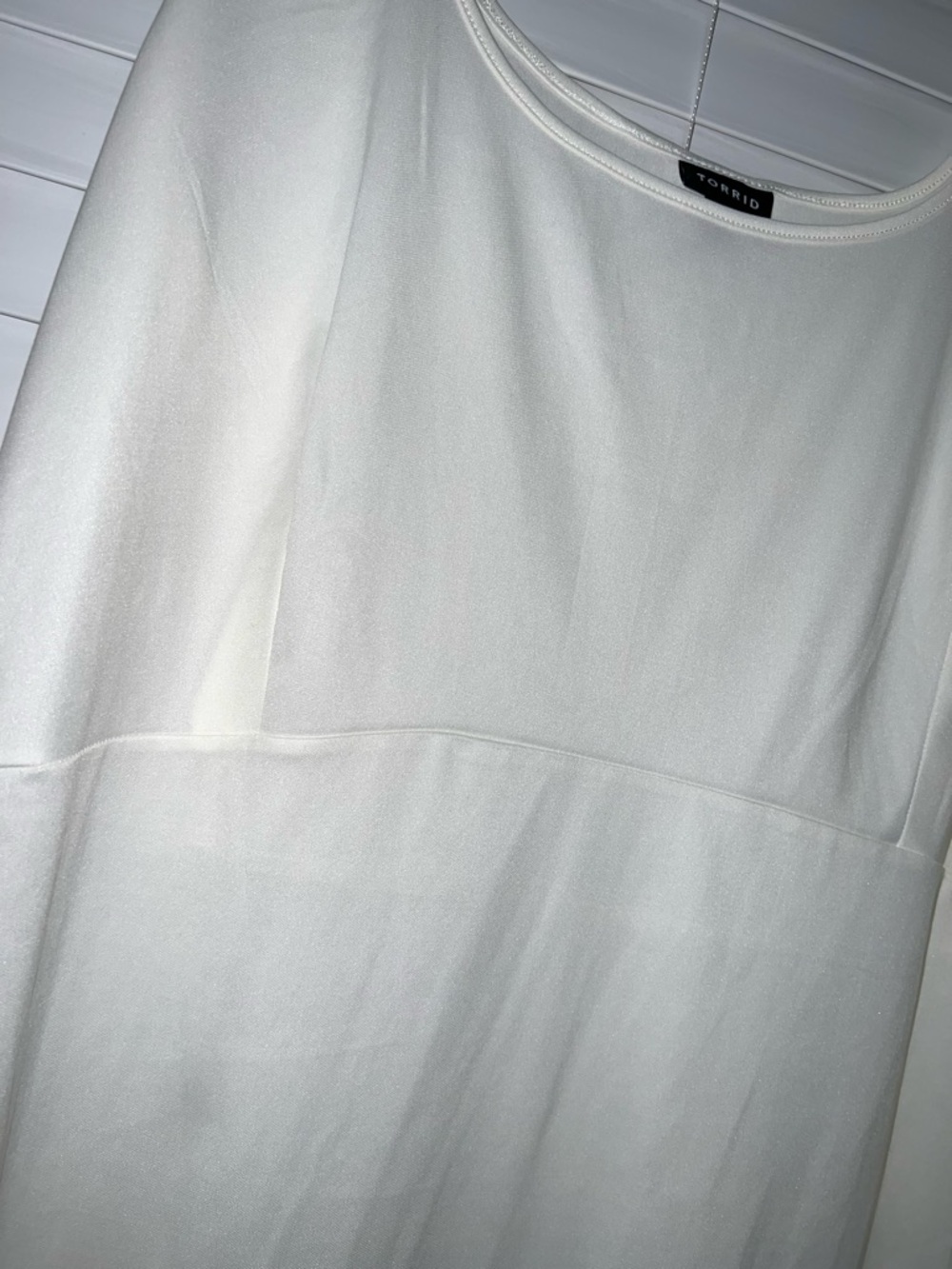 Torrid White Sleeveless Slip Dress - Picture 2 of 5
